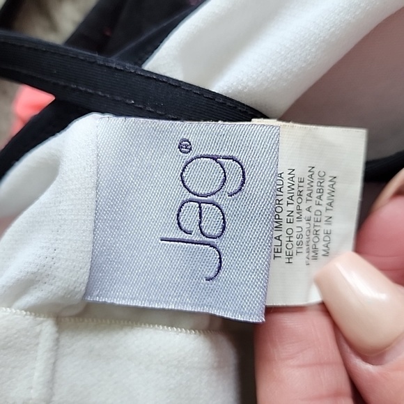 JAG orange pink black tank bathing swim suit medium - Picture 2 of 6